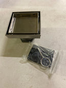 Reln FD0402TLSS 4 in. x 4 in. Stainless Steel Square Shower Drain with Tile Insert Drain Cover