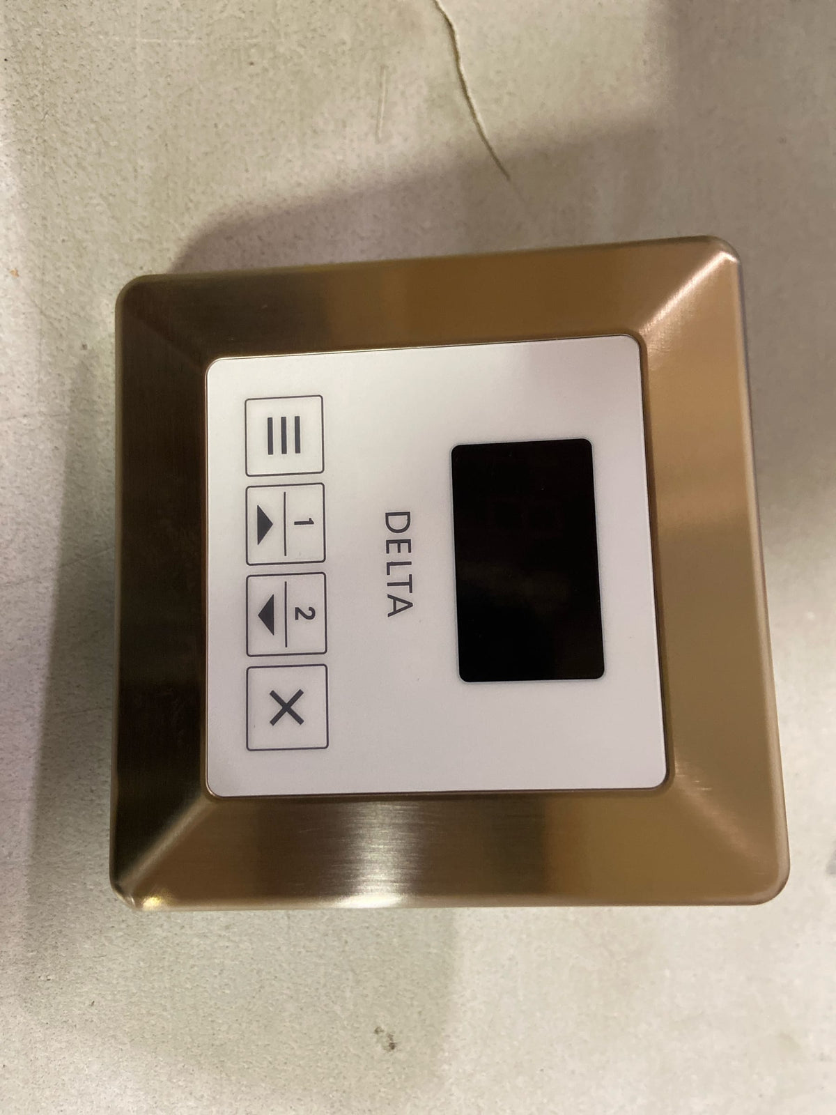 Delta 5CH-250T SteamScape Transitional Square Steam Shower Control Unit and Steam Head - Lumicoat Champagne Bronze