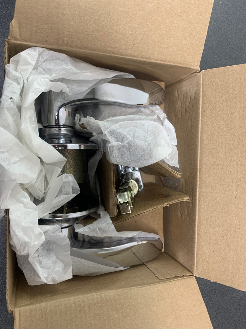 Schlage F10MNH625 Manhattan Passage Door Lever Set - Polished Chrome