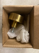 Baldwin 4405044BIN Contemporary 1-1/2 Inch Mushroom Cabinet Knob from the Estate Collection - Satin Brass