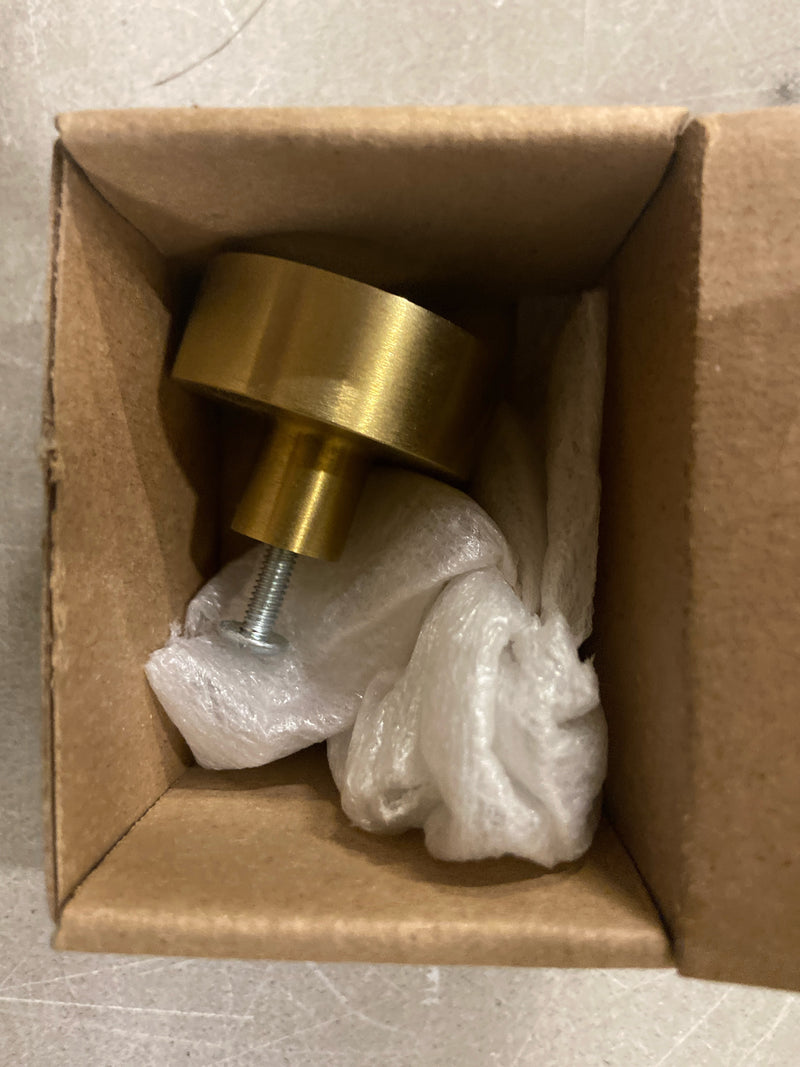 Baldwin 4405044BIN Contemporary 1-1/2 Inch Mushroom Cabinet Knob from the Estate Collection - Satin Brass