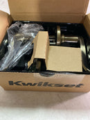 Kwikset 405BL-5S Balboa Reversible Keyed Entry Door Leverset with SmartKey - Antique Brass