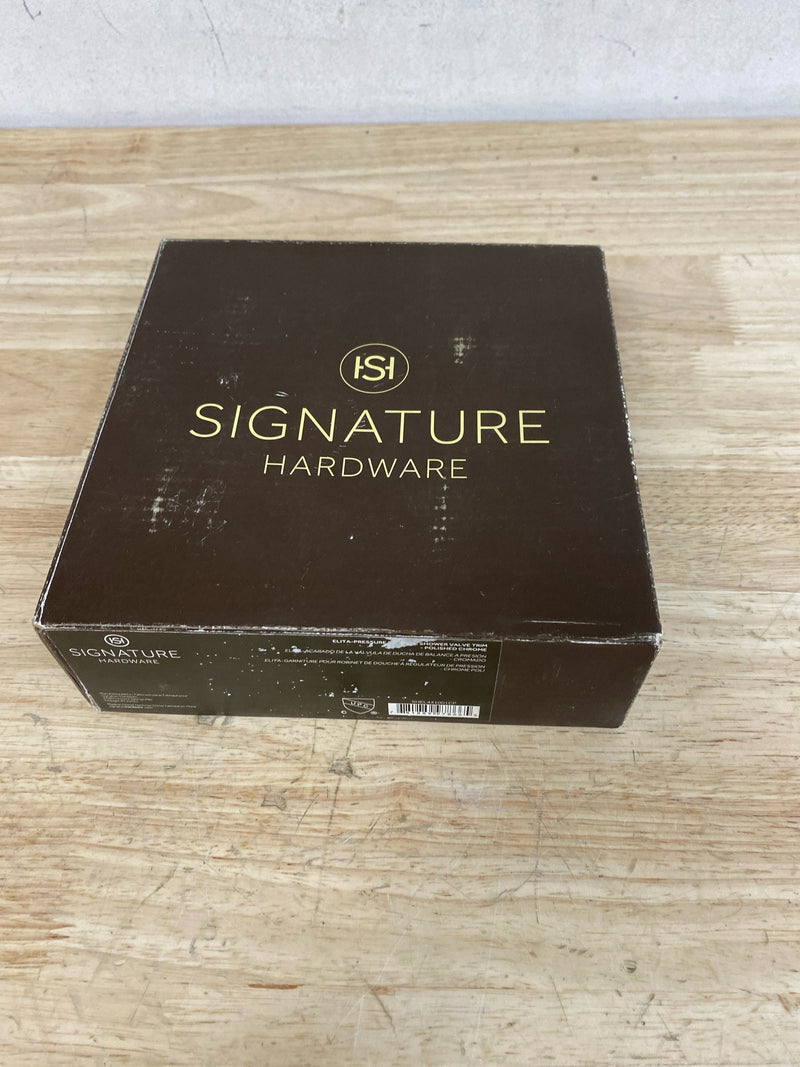 Signature Hardware SHEL441001CP Elita Pressure Balance Trim Only - Less Handle and Valve - Chrome