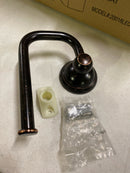 hansgrohe Toilet Paper Holder Easy Install 5-inch Classic Accessories in Rubbed Bronze, 06093920