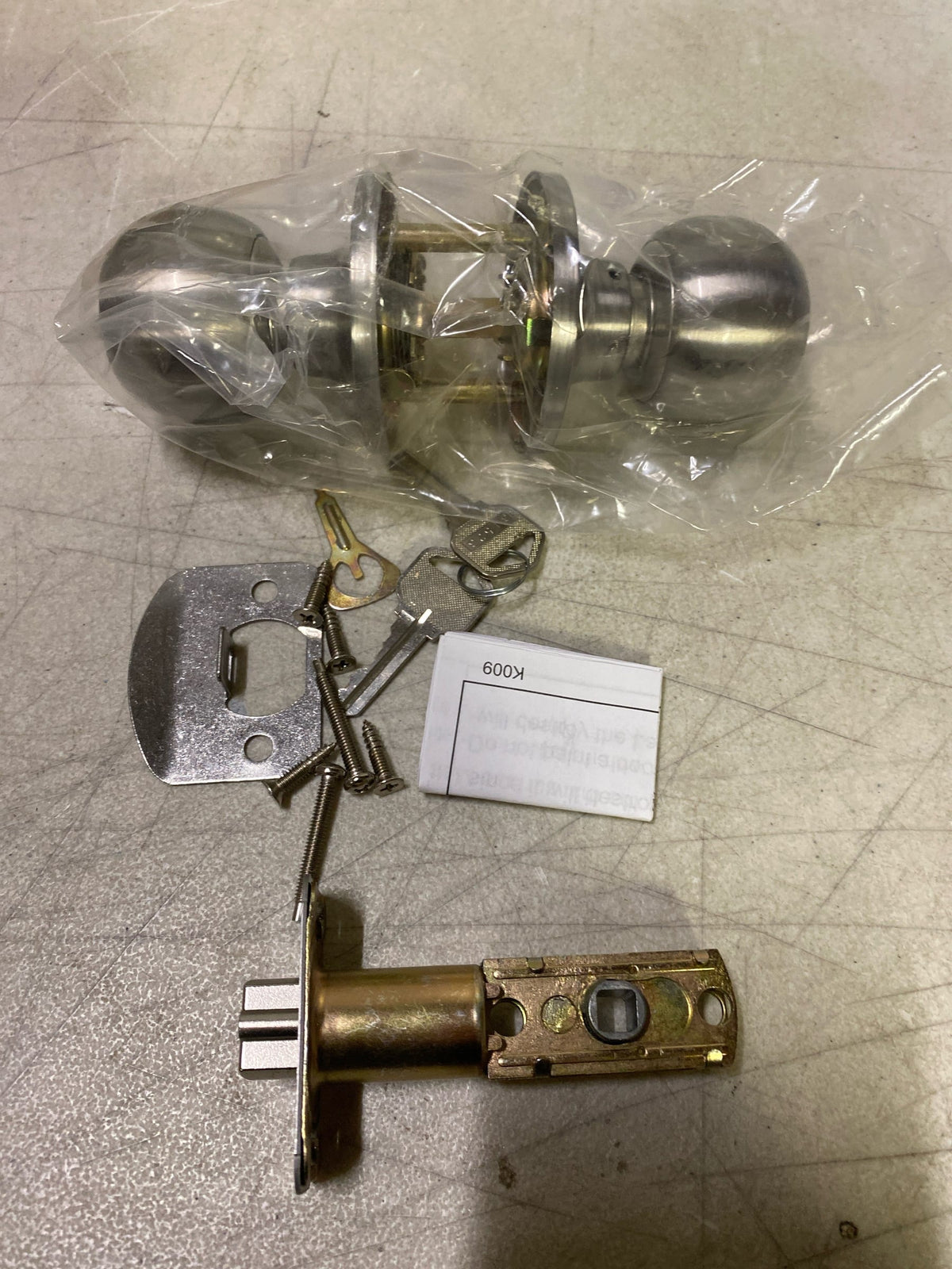 Miseno MLK1020SN Urbanna Ball Single Cylinder Keyed Entry Door Knob Set - Satin Nickel