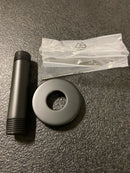 Kohler K-26319-BL Statement 3" Ceiling-Mount Single-Function Rainhead Arm and Flange - Matte Black