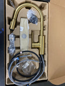 Kraus KPF-2620BB Oletto 1.75 GPM Single Hole Pull Down Kitchen Faucet - Brushed Brass