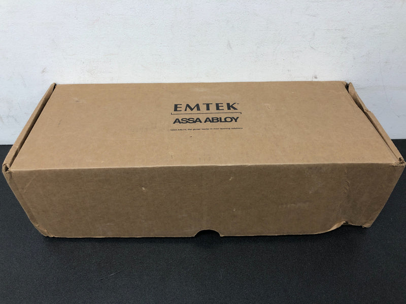 Emtek 1L1R11US15 Brass Modern Door Configuration 1 or 6 Keyed Entry Multi Point Trim with American Cylinder Below Handle - Satin Nickel