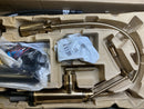 Brizo 64143LF-GL Litze 1.8 GPM Pre-Rinse Pull-Down Kitchen Faucet with Knurled Handle, Dual Jointed Articulating Arm, Magnetic Docking Spray Head, On/Off Touch Activation and Metal Finished Hose - Luxe Gold