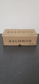Baldwin Tube Single Cylinder Keyed Entry Door Lever Set with Contemporary Square Rose