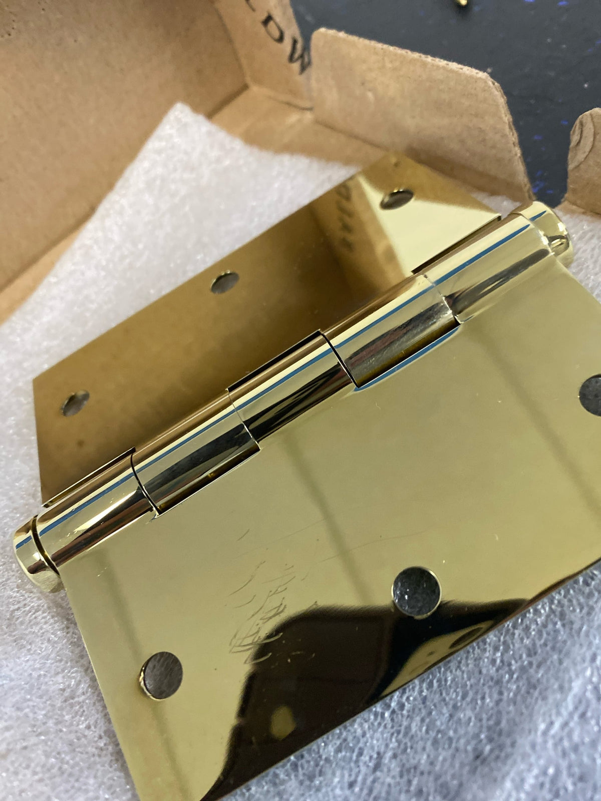 Baldwin 1035003I 3.5 x 3.5 in. Square Mortise Hinge, Brass