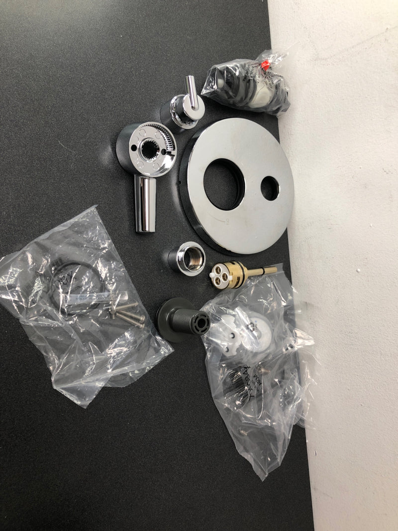 Delta T27859 Trinsic 17 Series Pressure Balanced Valve Trim with Integrated Volume Control and 3 Function Diverter for Two Shower Applications - Less Rough-In - Chrome