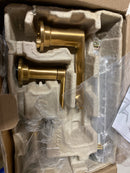 Moen TV6507BG Greenfield 1.2 GPM Widespread Bathroom Faucet with Rough-in Valve and Pop-Up Drain Assembly included - Brushed Gold