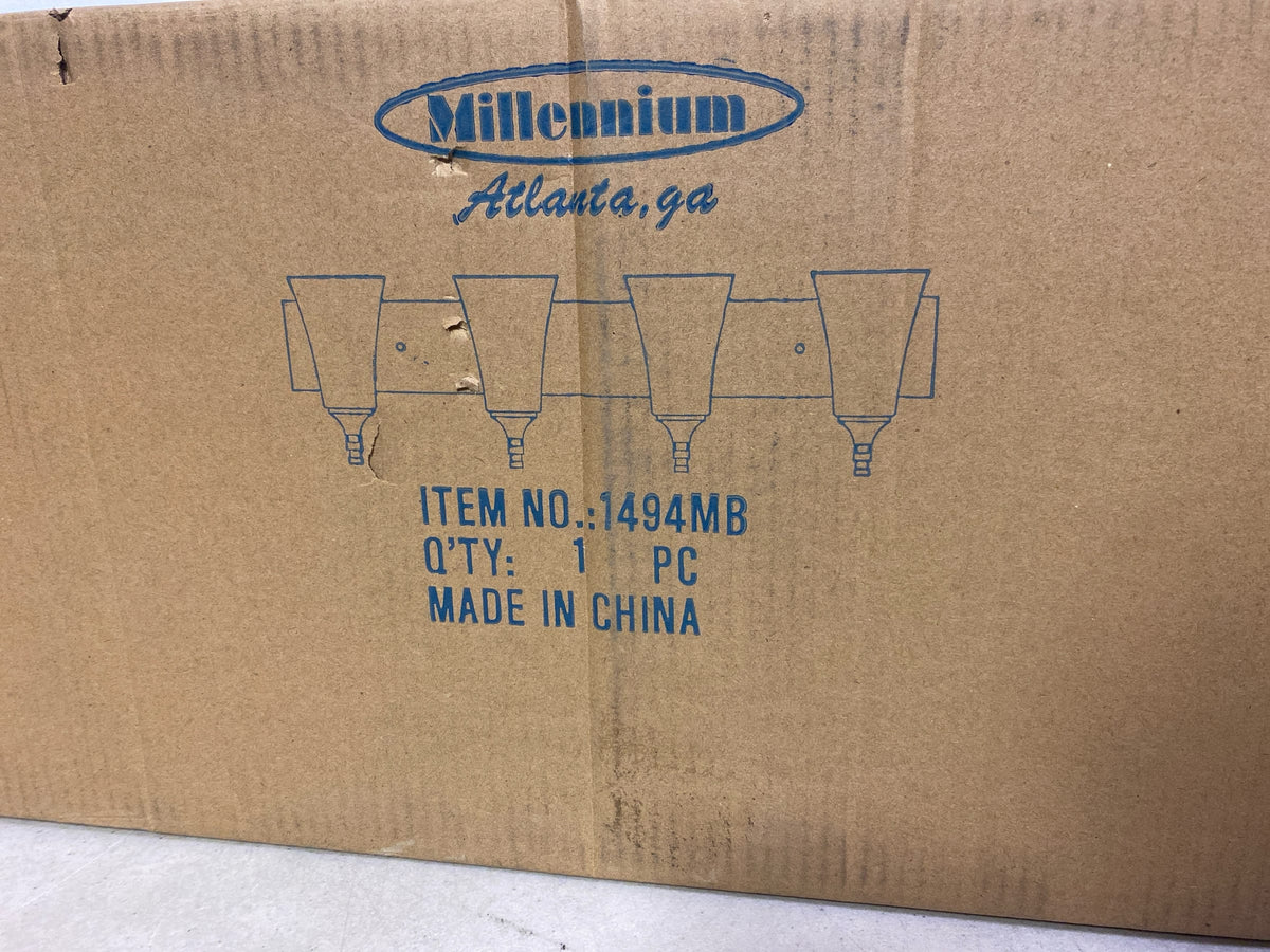 ML Lighting Natalie 4-Light Vanity Matte Black