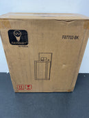 Hukoro F87702-BK Martin 1-Light Matte Black Outdoor Wall Lantern Sconces (2-Pack)