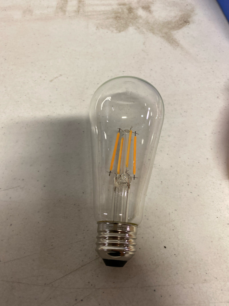 Satco Lighting S21360 5 Watt Vintage Edison Dimmable ST19 Medium (E26) LED Bulb - 425 Lumens , 2700K , and 90CRI - Clear
