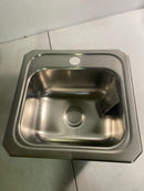 Elkay BCR151 Celebrity 15" Single Basin Drop In Stainless Steel Bar Sink - 1 Faucet Hole