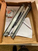 Blum B769R5337SD 15" Width 135LB Capacity Movento Waste/Recycle Slides With Locking Devices - Zinc
