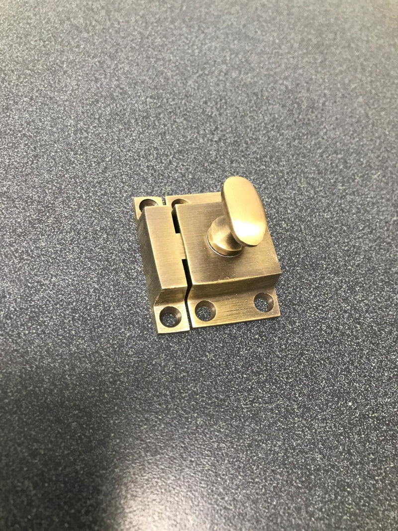 Deltana CL1532U5 1.2" x 1.8" Solid Brass Cabinet Lock - Antique Brass