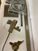 Bwe A-97011-N Waterfall Single Handle Floor Mount Freestanding Tub Faucet Bathtub Filler with Hand Shower in Brushed Nickel