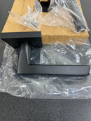 Emtek 505HLOUS19 Helios Reversible Non-Turning Two-Sided Dummy Door Lever Set from the Brass Modern Collection - Flat Black