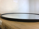 Elegant Lighting Eternity 32" Diameter Circular Metal Framed Wall Mirror - Black