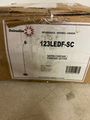 Dainolite 123LEDF-SC Single Light 53" Tall Integrated LED Gooseneck Floor Lamp - Satin Chrome