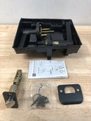 Kwikset Safe Lock Daylon Lever Round Rose Passage Lock Matte Black
