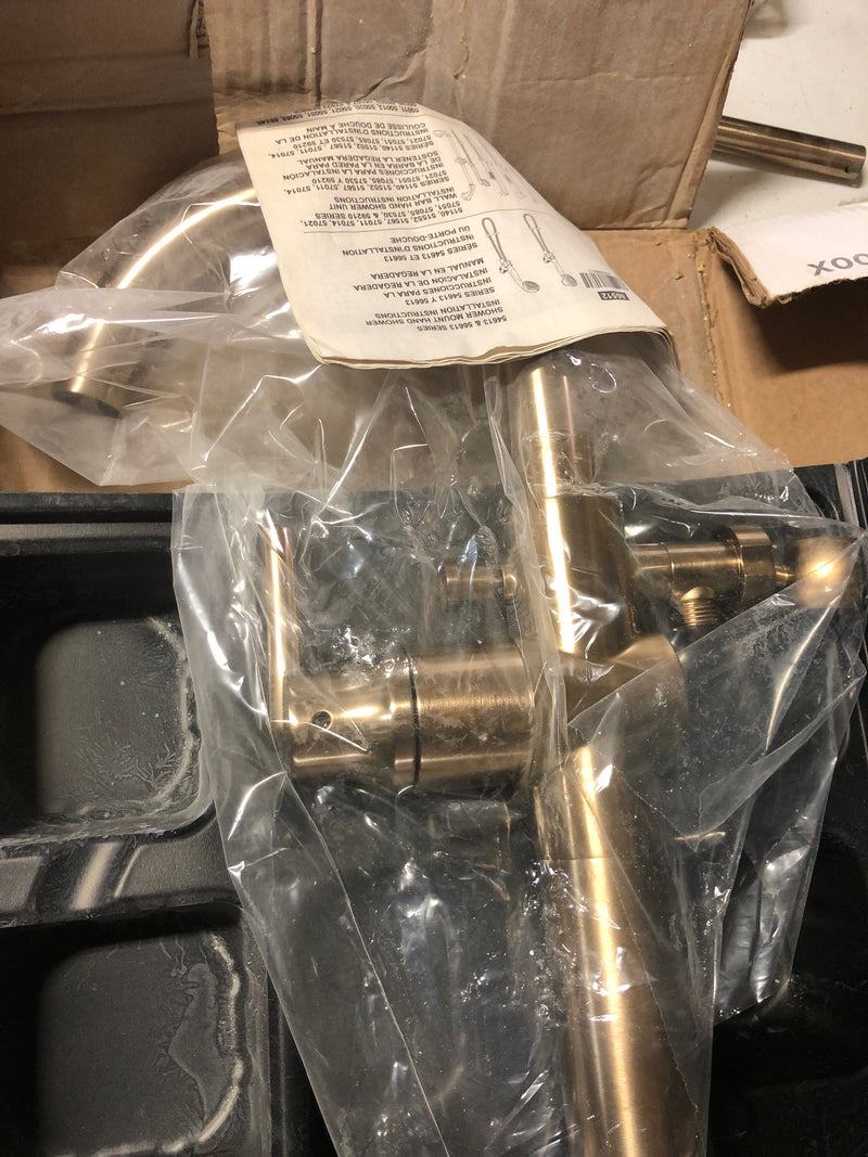 Delta T4759-CZFL Trinsic Gold 1-Handle Floor-Mount Roman Tub Faucet Trim Kit with Hand Shower in Champagne Bronze (Valve Not Included)