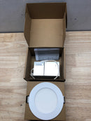 DALS Lighting 5004-CC-WH 4" LED Canless Recessed Fixture - Color Temperature Adjustable - White