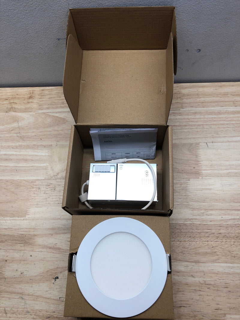 DALS Lighting 5004-CC-WH 4" LED Canless Recessed Fixture - Color Temperature Adjustable - White