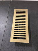 Signature Hardware 485485 4" x 10" Brass Floor or Wall Register - Antique Brass