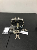 Kwikset 405DNL-15SV1 Dorian Keyed Entry Door Leverset with SmartKey - Satin Nickel