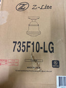 Z-Lite 735F10-LG Vaughn 11" Wide Flush Mount Ceiling Fixture - Luxe Gold