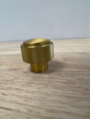Belwith Keeler B076865-BGB Verge 1-3/16" Industrial Diamond Knurled Solid Brass Round Button Cabinet Knob / Drawer Knob - Brushed Golden Brass