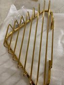 Signature Hardware 296025 10-1/4" Solid Brass Corner Shower Basket - Polished Brass