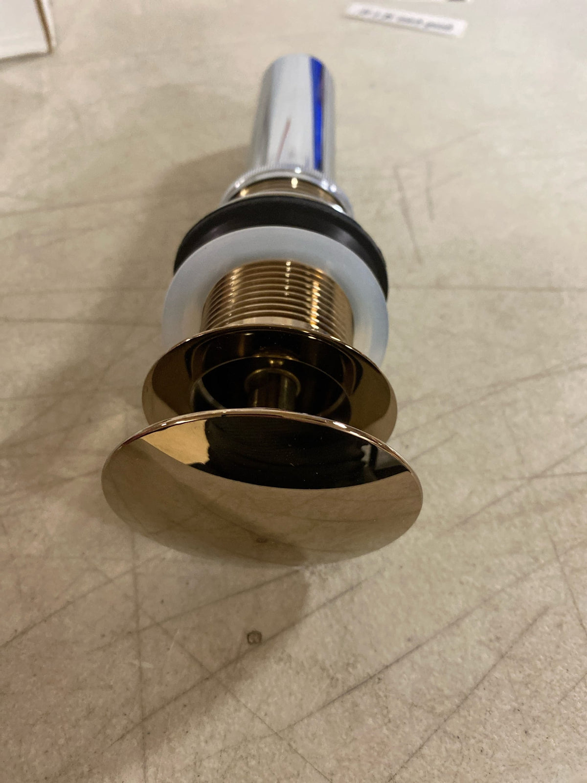 Brizo RP72413PG 1-5/8" Pop-Up Drain Assembly - Less Overflow - Polished Gold