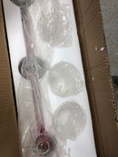 Progress Lighting P300385-009 Replay 6 Light 48" Wide Bathroom Vanity Light with Frosted Glass Shades - Brushed Nickel