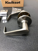 Kwikset Carson Satin Nickel Hall/Closet UL Door Lever-407CNL 15 RCAL 3031