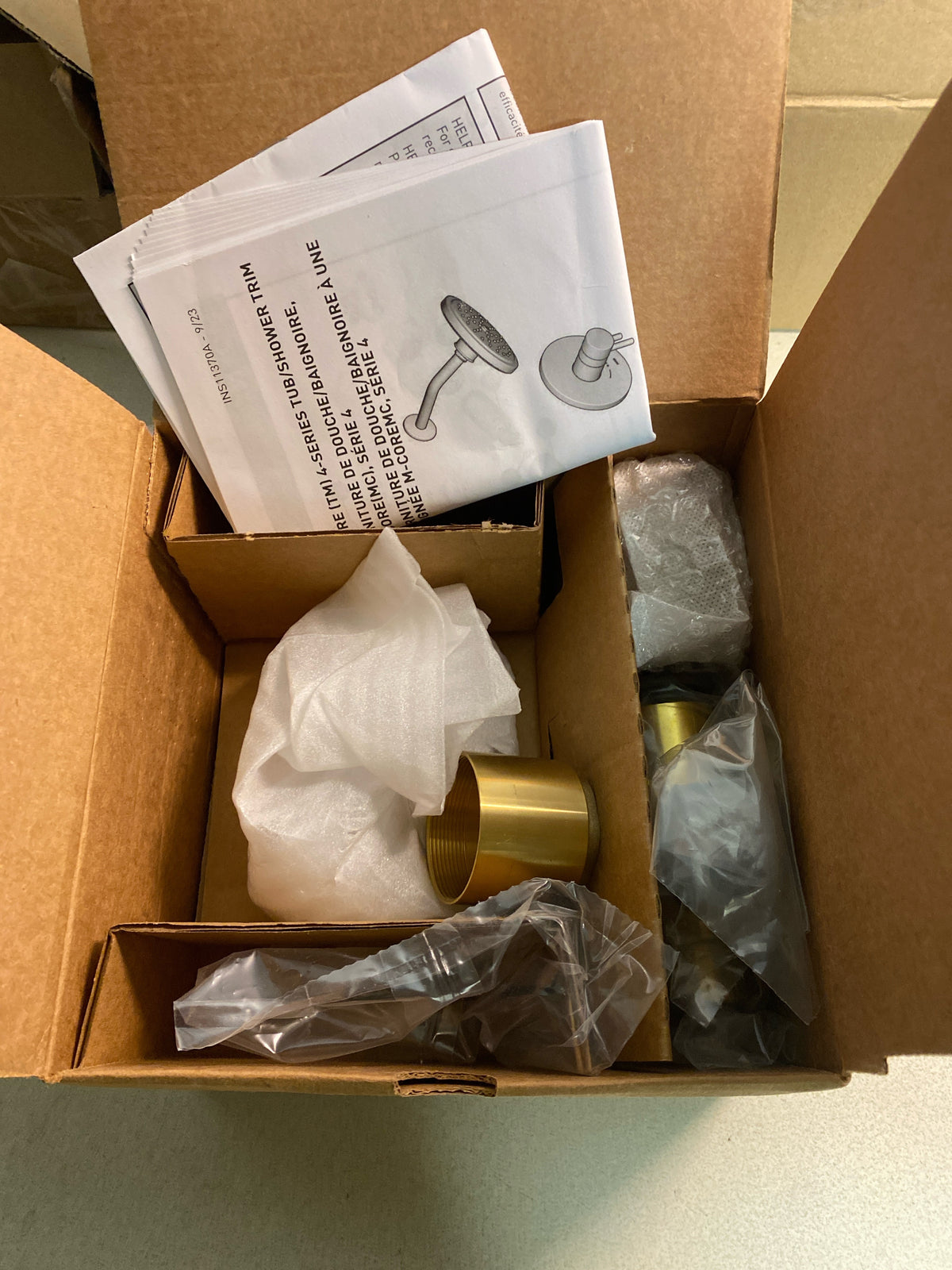 Moen UT45501BN Wynford M-CORE 4-Series Pressure Balanced Valve Trim Only with Single Lever Handle and Volume Control - Less Rough In - Brushed Nickel