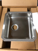 Elkay ELUHAD161655 Lustertone 18-1/2" Undermount Single Basin Stainless Steel Utility Sink - Stainless Steel