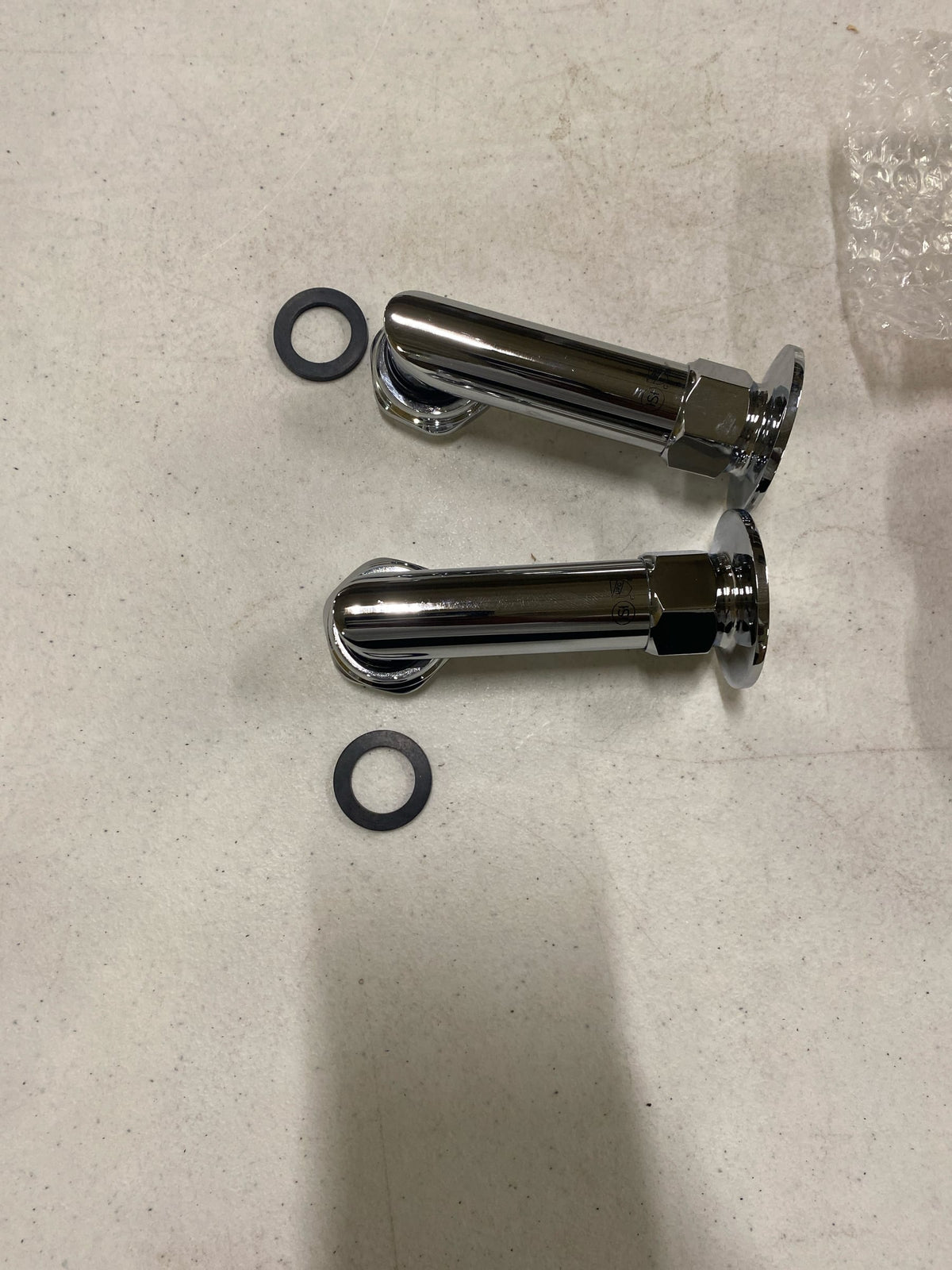 Signature Hardware 419416 Deck Mount Coupler - 4" Tall - Chrome