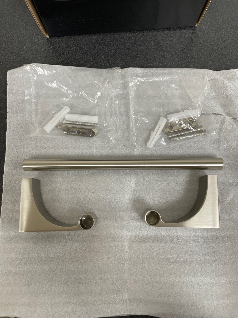 Alno A6820-8-SN Luna 8 Inch Wide Towel Bar - Satin Nickel