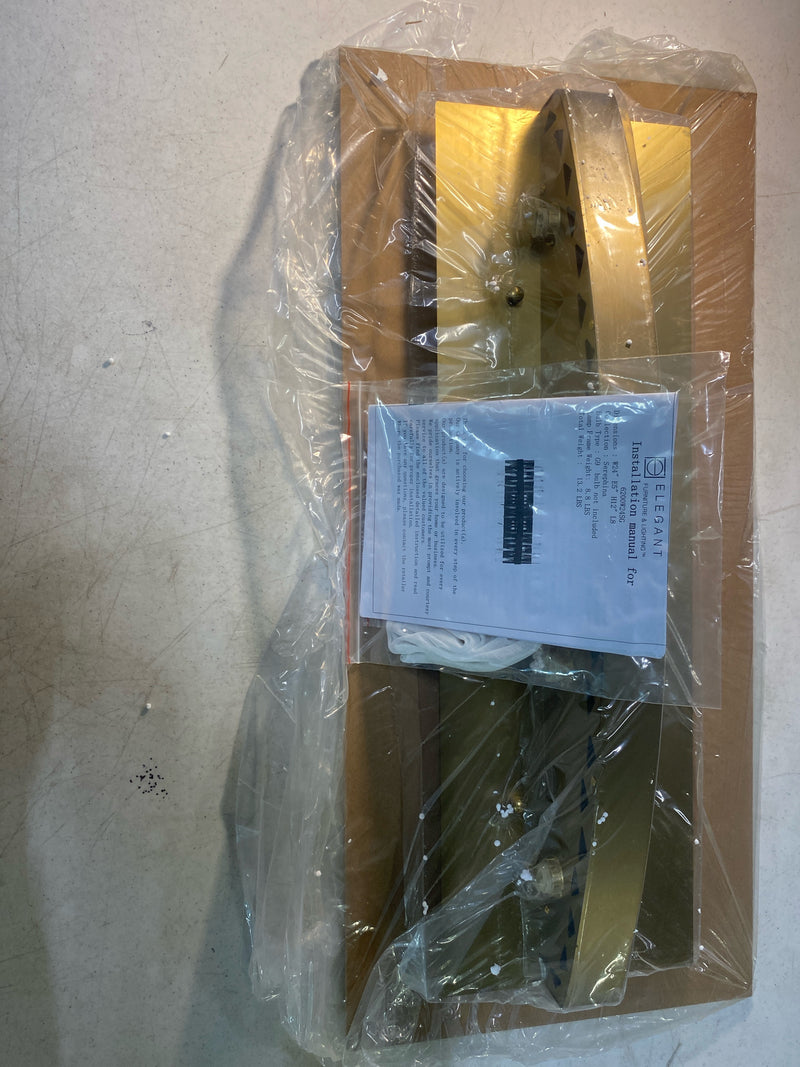 Elegant Lighting 6200W24SG Serephina 8 Light 12" Tall Wall Sconce with Clear Crystal Accents - Satin Gold