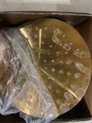 Signature Hardware 476850 1.8 GPM 8" Wide Modern Round Rain Shower Head - Brushed Gold