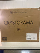 Crystorama Lighting Group 8686-MT-GA Alston 6 Light 20" Wide Pendant with Steel Shade - Matte White / Antique Gold