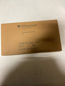 Millennium lighting 521-WH White Alabaster Sleek and Unique Wall Sconce