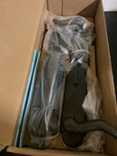 Emtek Medium Bronze Handleset 451332CDMBLH Greeley Tub ENT Cody Lever (Left Hand)