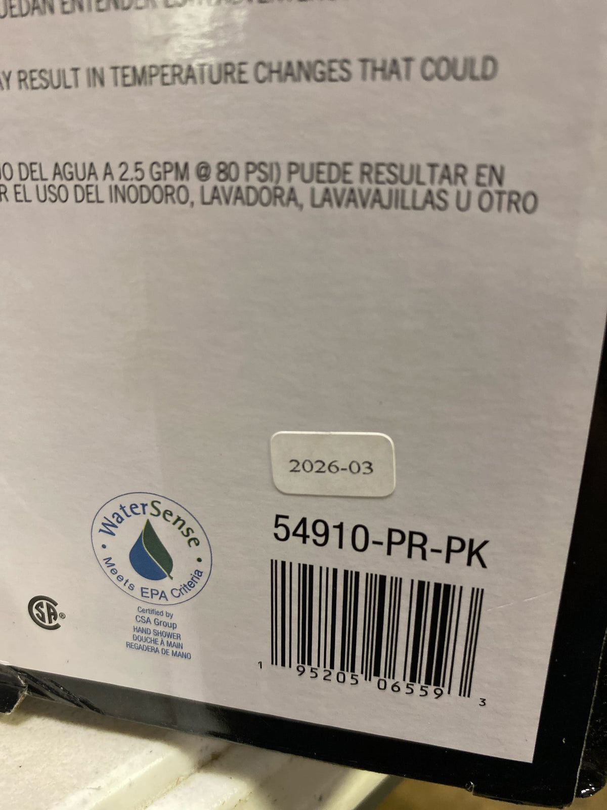 Delta 54910-PR-PK Universal Showering Components 1.75 GPM Multi Function SureDock Hand Shower - Includes Hose and H2Okinetic Technologies - Lumicoat Chrome