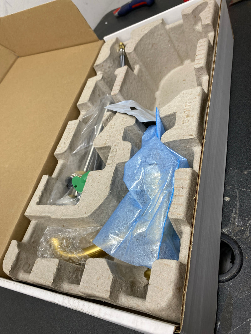 Kohler K-72759-2MB Artifacts 1.2 GPM Widespread Bathroom Faucet with Clicker Drain Assembly - Less Handles - Vibrant Brushed Moderne Brass